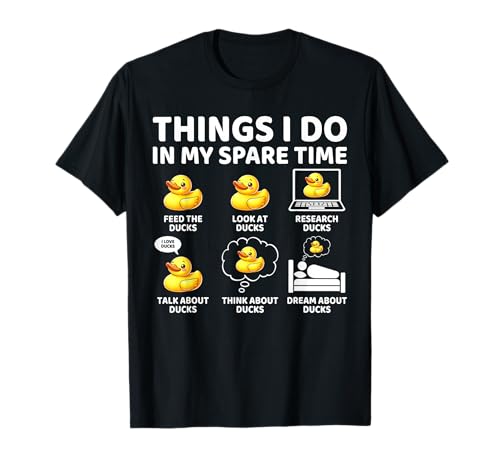 Things I Do in My Spare Time Funny Cute Duck Lover T-Shirt