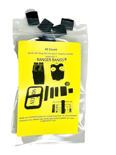 Ranger Bands® they are all the same Size Extra Smal 40 count High Tension Fits Paracord Bracelets Made From EPDM Rubber for Survival and Strapping Gear Made in the USA Tactical Rubber Bands, Heavy Duty Rubber Bands Black.