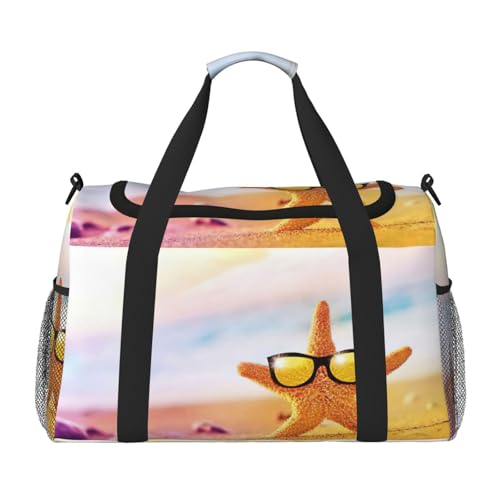 Bolsa de viaje para playa Lovely Starfishes, el bolso amplio y ligero para piscina y deportes