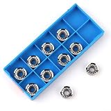 PETSTIBLE RPGT10T3MO-AK Einsätze für Aluminium RPGT10T3MO-AK N01 Hartmetall-Fräseinsätze R5, rund, 10 Stück