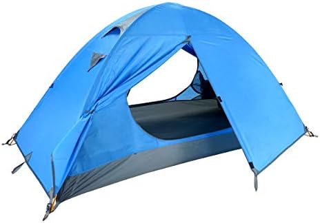 Azarxis Camping Tent 1 2 3 4 Man Person 3 4 Season Easy Set Up Waterproof Double Layer Lightweight Aluminum Rod Tents for Backpacking Hiking Trekking Travel Climbing Outdoor Activities