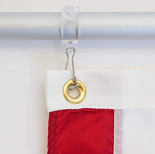 Grace Alley Flag Pole: 6 Foot Tangle Free Spinning Flag Pole. Residential Or Commercial Flag Pole. Wind Resistant/Rust Free. (Silver) #TOP1