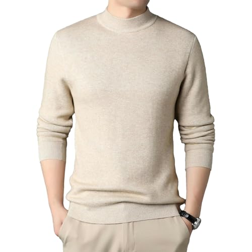 Men's Cashmere Sweater Half Turtleneck Men Sweaters Knit Pullovers for Male Slim Knitwear Man Sweater