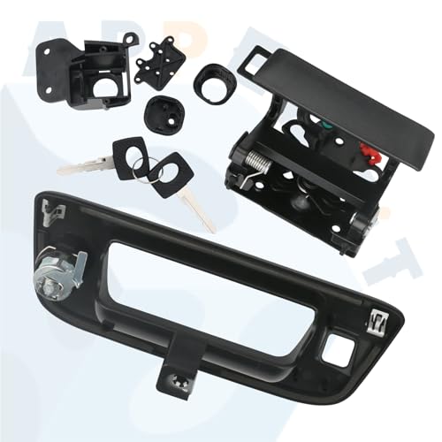 image for APPERFiT Locking Tailgate Handle Latch & Bezel w/Lock Cylinder & Backu