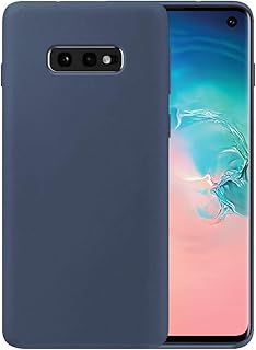 جراب خلفي سيليكون لموبايل سامسونج جالاكسي S10e، (كحلي)