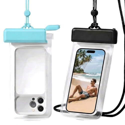Funda impermeable móvil IPX8 estanca para natación y protector pantalla grande 7.2