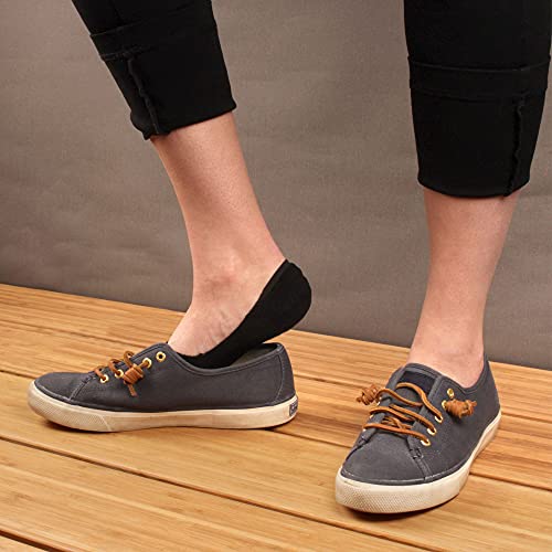 Image of Women's Rayon from Bamboo Fiber No Show Thin with Thick Comfort Sole Socks - 3 pairs