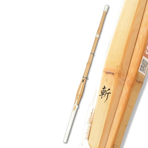 【東山堂オリジナルバンドプレゼント】少年用手削り実戦型 吟仕組竹刀 「斬(ざん)」 34・36サイズ(幼年・小学生)【剣道竹刀・SSPシール貼付・実戦型】 (3.4)