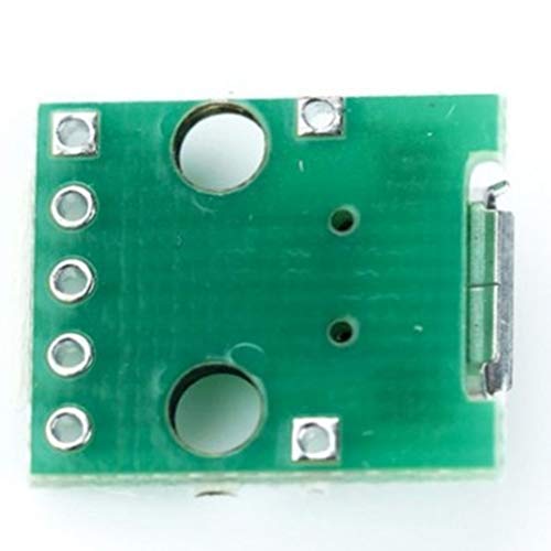 yotijar Conector Fêmea Micro USB para Adaptador de Placa PCB DIP 2,54 Mm para Kit