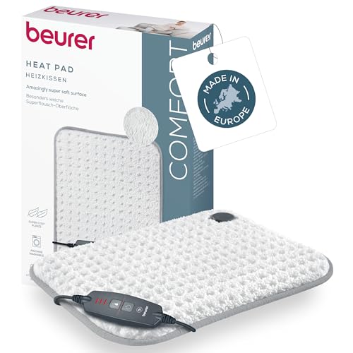 Beurer HK 43 elektrisches Heizkissen, extra flauschiges Wärmekissen mit...