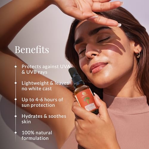 Forest Essentials SUN FLUID Tender Coconut Water with Turmeric & Basil Leaf SPF 50 | PA + + | Lightweight Non-sticky Sunscreen, No White Cast, UVA & UVB Protection | For Dry,... - Image 4