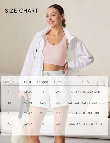 Padded High Impact Sports Bra Women Longline Workout Crop Tank Tops Pink - image 6