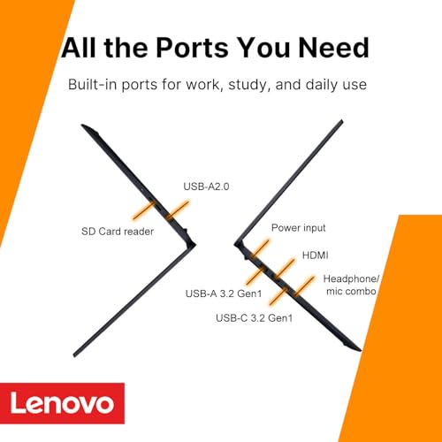 Image of Lenovo IdeaPad 15.6 inch FHD Business Laptop • Microsoft Office 365 • 1.1TB Storage • DDR4 • Intel Dual core • 1TB Cloud and 128GB SSD and • WiFi 6 • Copilot AI • Windows 11 no Mouse • Essential Laptop