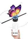 ASHATA 3D Hologram Fan,Holographic Projection Projector with 224 LED Light Beads 42cm 3D Advertising Player,for Business Store Shop Party Advertising Signs(US)