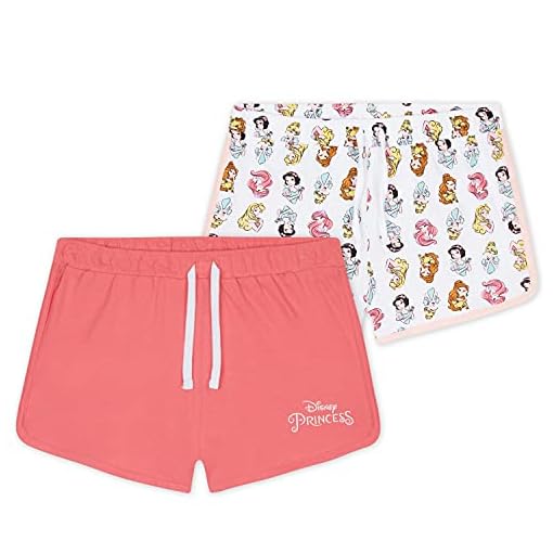 Disney Meisjes Pyjama Broekjes 2 Pack Katoen Prinses Pyjama Shorts