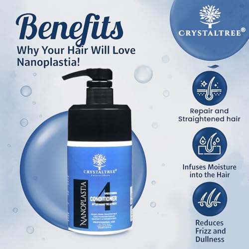 Image of Crystal Tree Nanoplastia Smoothing Hair Conditioner with Advanced Nanoplastia Technology for Frizz Control, Deep Hydration, and Long-Lasting Smoothness 400ml