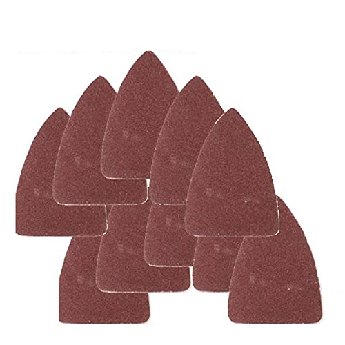 Pack 25 Sandpaper 120 Grits Sand Paper Finger Detail w/ Oscillating Multi Tool Saw Blades for Fein Multimaster Bosch Multi-x Craftsman Nextec Dremel