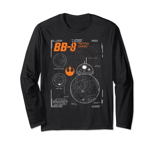 T-shirt manches longues BB-8 Star Wars pour soirée geek