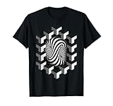 Optical Illusion Sacred Geometry Hexagon Geometric Pattern T-Shirt