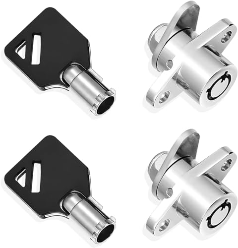 NOVALLA Hard Saddlebag Lock Key Set, Saddle Bag Latches Fit for Harley Davidson Touring Electra Glide Road Glide Street Glide Road King Ultra Glide 1993-2013, 2 Locks and 2 Keys