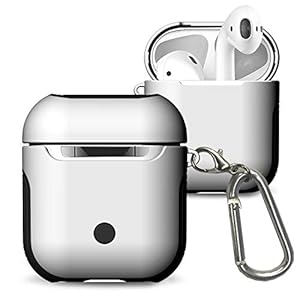 Airpods 3 2021 Cover, Airpods 3 met hangslot Gen 3 Schokbestendige harde case met sleutelhanger, compatibel met Apple Airpods 3rd Gen 2021-wit