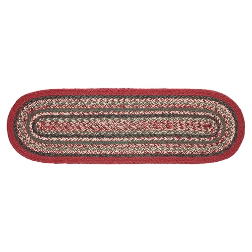 Vhc Brands 84123 Farmhouse Christmas Decorations Forrester Indoor/Outdoor Oval Runner 8X24 thumb #1
