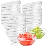 20er-Set Kleine Glasschalen ø 7,5 Cm, 75ml Dipschalen Für Saucen, Runde Mini Glasschüsselkleine, Schälchen Für Spülmaschine Und Mikrowelle, Kochzutaten, Marmelade, Dips, Tapas, Buffet, Dressings