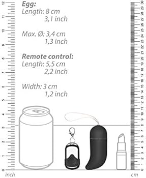 Huevo Vibrador Punto-G Inalambrico Grande Negro