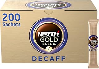 NESCAFE Gold Blend Decaf Instant Coffee Sachets - 200 x 1.8g Sticks