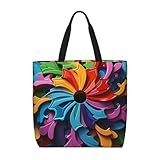 Rompecabezas Irregular Colorido Bolso De Hombro Casual Bolsa De Compra Impermeable Bolsas De Mano Para Mujer Viajes Fitness