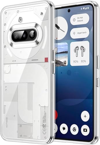 Image of REALCASE Silicone Nothing Phone 3A Back Cover Case | Scratch Resistant Protective Crystal Clear Transparent | Bumper Back Cover Case for Nothing Phone 3A 5G
