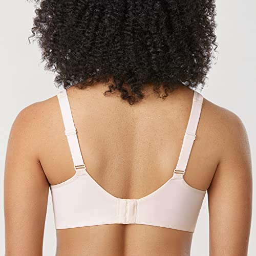 Image of DELIMIRA Women's Full Coverage Bras Underwire Lightly Padded Plus Size Supportive Tshirt Sheer Bra