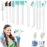 11 Pcs Humidifier Cleaner Brush Set, Crevice Cleaning Brush Small Detail Cleaning Brushes for Humidifiers, Keyboards, Tiles, Bottles & Tight Spaces | Portable Home/Travel Clean Tools