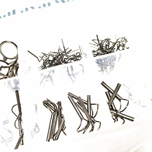 KALAVARMA Kit de Guia de Reparo de Vara de Pesca com Mosca Classic Fly Rod Wire Loop Fly Tops Sliver
