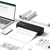 PhoSwift Portable Thermal Printer for Laptop, Inkless Bluetooth Printer Support 8.5' X 11' Letter & A4, with Phone Travel for Home Use Car Office School