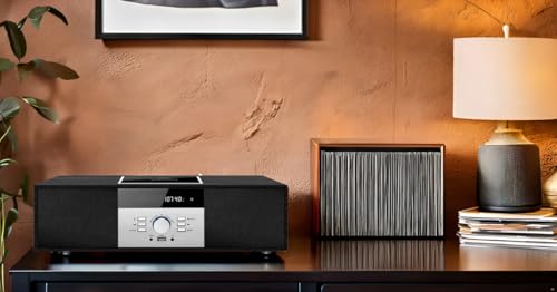 image for Nostalgic Bluetooth Stereo System for Home, WISCENT Vintage Micro HiFi