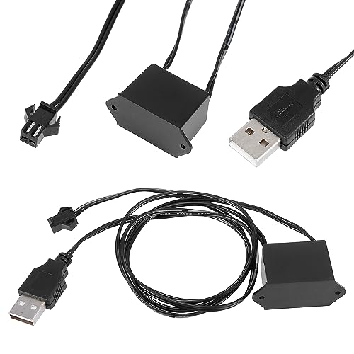 Luces coche interior USB cable EL tira naranja de 10 metros para salpicadero 6