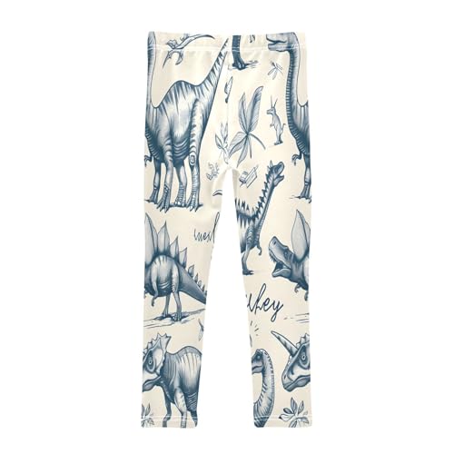 Toddler Girls Leggings Printed Yoga Pants Leggings A Hand-Drawn Dinosaurs for Kids2