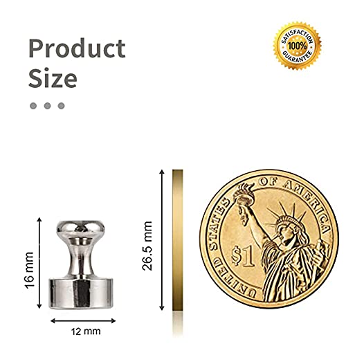 Poffattr Fridge Magnet, Refrigerator Magnets, Strong Magnets For Whiteboard, Neodymium Magnet Strong Perfect For Fridge Magnets, Whiteboard Magnets, Refrigerator Magnets, Pack Of 20Pcs In A Box #TOP1