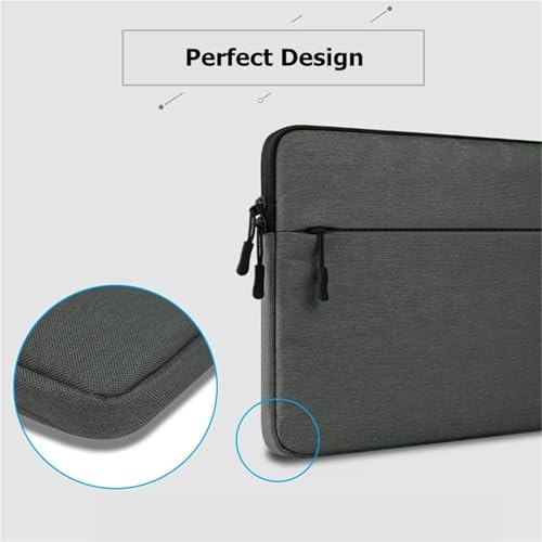 Sac ordinateur 11 pouces en denim gris foncé pour tablette et PC