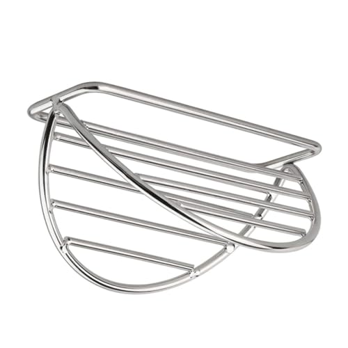 HOLIDYOYO Burrito Stand Dish Drying Rack Barbecue Tortilleros Para Las Tortillas Taco Display Stand Taco Holder Rack Taco Stackable Trays Burritos Kitchen Gadget Corn Silver Stainless Steel