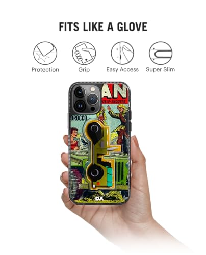 Image of DailyObjects Case for iPhone 15 Pro Max Compatible with Mag-Safe Wireless Charging, Stride 2.0 Battle Jeep Slim Shockproof Back Cover with Inner Magnetic Ring