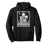 The Lovers Vintage Tarot Card Astrology Goth Halloween Women Pullover Hoodie