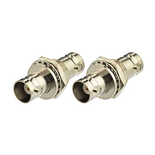 Adaptador Conector Coaxial BNC Hembra a Hembra 2-Pack miniatura 4
