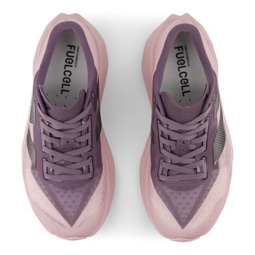 New Balance Women's FuelCell Rebel V4 Running Shoe, Twilight Haze/Dark Ice Wine/Black, 6 M