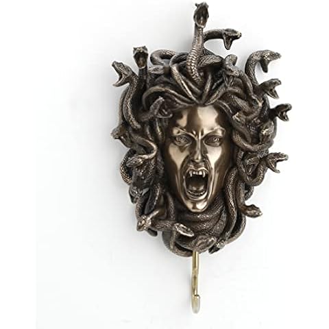 Head of Medusa Bronze Wall Hook Sculpture Cover