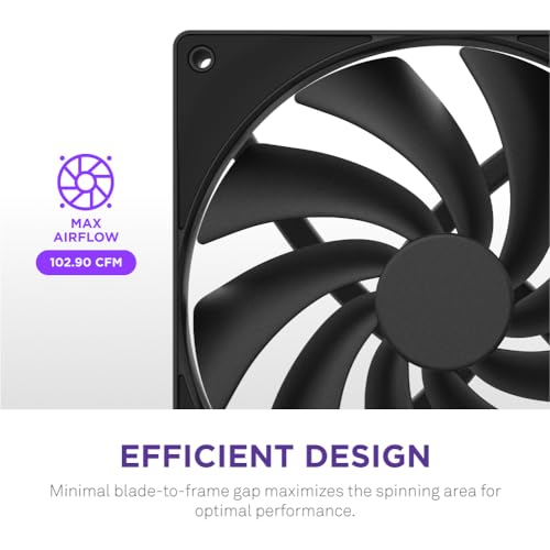 Image of F140Q - 140mm Quiet Airflow Fans - Single - Black
