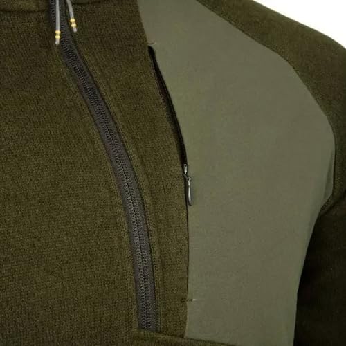 Image of Beretta Men's Abisko Half Zip Thermal Fleece Jacket | Warm, lightweight, breathable, casual outdoor knitted coat, for hunting & hiking