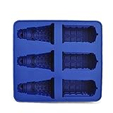 PiniceCore Docteur Plateau Glace en Silicone Qui Dalek & Tardis Bac Glace Candy Jello Chocolate Moule Moule Outil 14 * 15cm