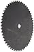 Martin Roller Chain Sprocket, Reboreable, Type A Hub, Single Strand, 50 Chain Size, 0.625" Pitch, 55 Teeth, 0.938" Bore Dia., 11.305" OD, 0.343" Width